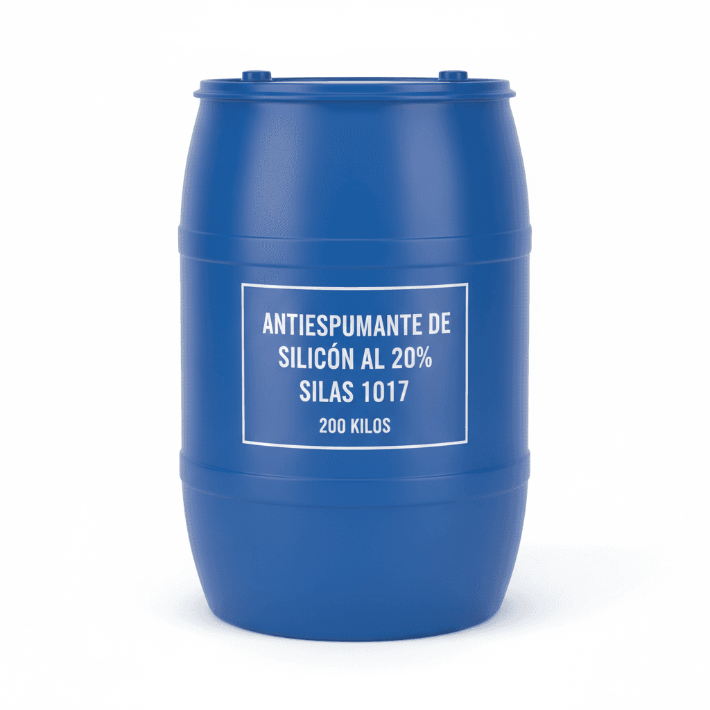 ANTIESPUMANTE DE SILICÓN AL 20% SILAS 1017