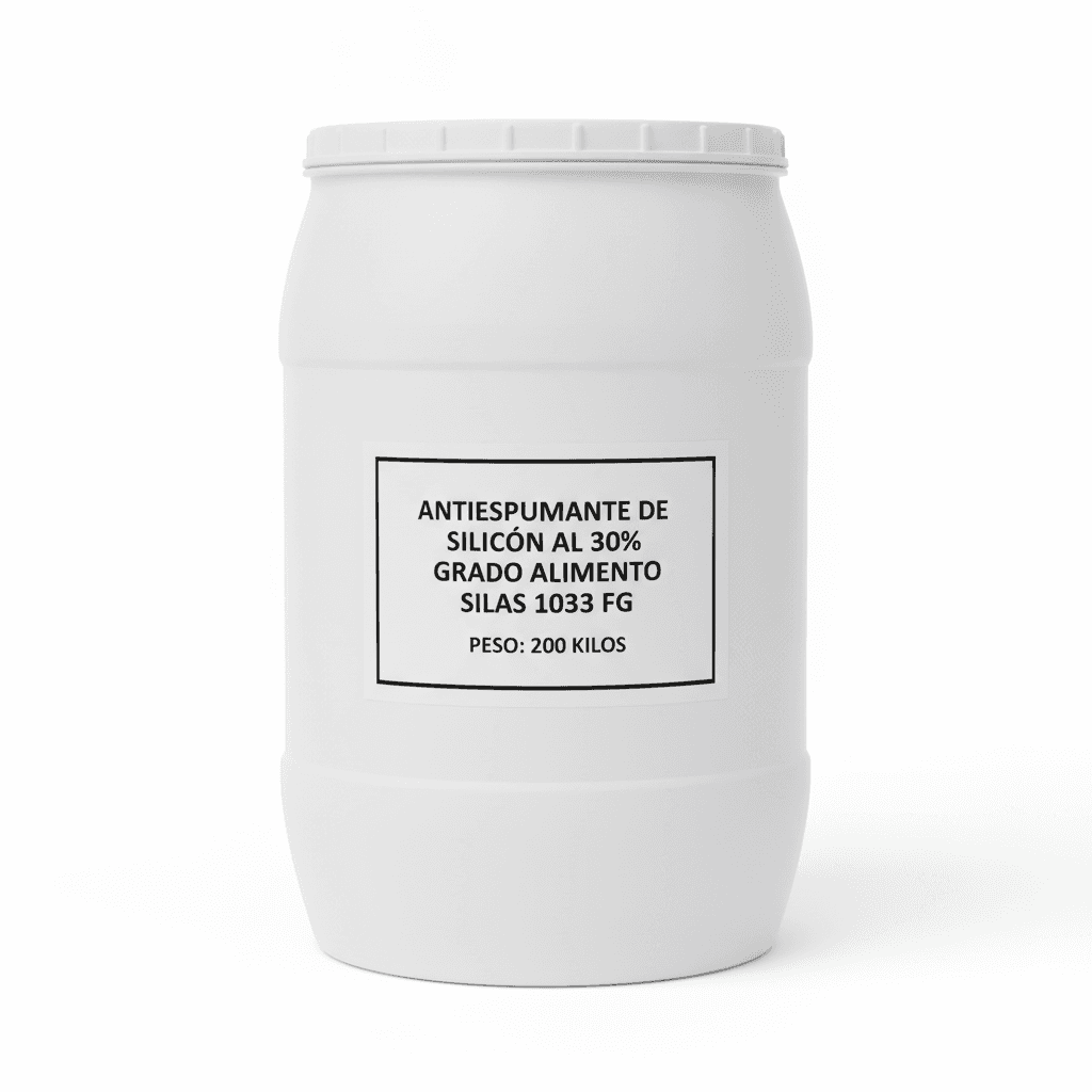 ANTIESPUMANTE DE SILICÓN AL 30% GRADO ALIMENTO SILAS 1033 FG